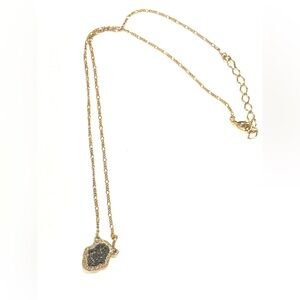 Elegant Gold and Silver Pendant Necklace